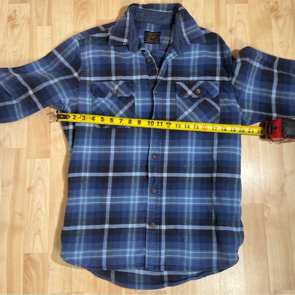 Jachs Flannel Button Front Shirt Plaid Men's Medium Long Sleeve - Picture 6 of 6